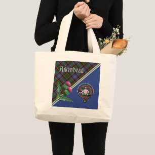 Aikenhead Clan Badge & Tartan Grand Sac fourre-tou