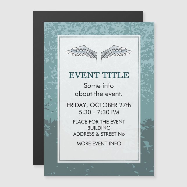 ailes bleu-gris (Devant / Derrière)