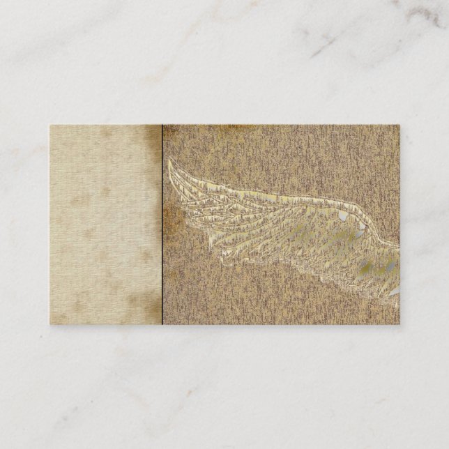ailes d'ange, anges, cartes de visite (Devant)