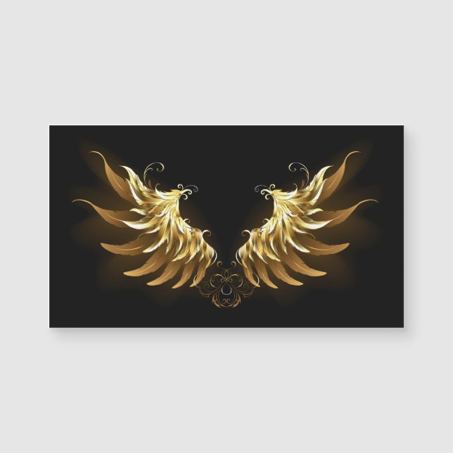 Ailes d'Ange d'or sur arrière - plan noir (Devant)