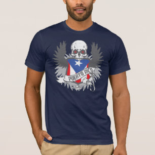 Ailes de Porto Rico et T-shirt de crâne