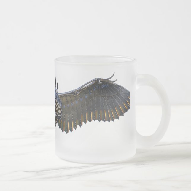 Ailes de tasse en verre givré d'anarchie (Droit)