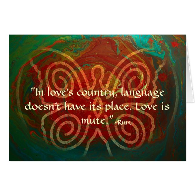 Ailes du l'Amour-Rumi et de l'art poétique (Devant horizontal)