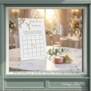 Ailes Fantaisistes   Cartes BINGO de Colibris