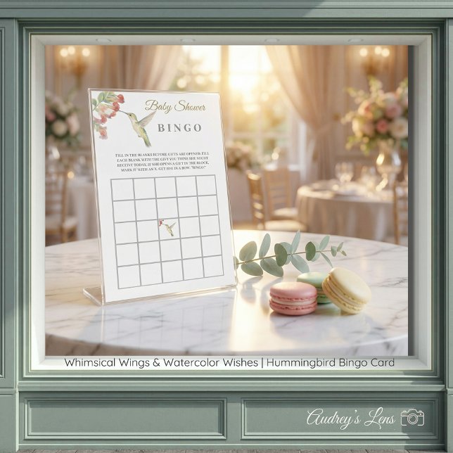 Ailes Fantaisistes | Cartes BINGO de Colibris (Whimsical Wings | Hummingbird BINGO Cards)
