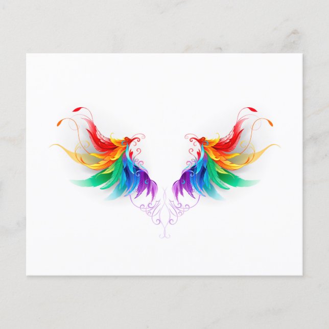 Ailes fluffy arc-en-ciel (Devant)