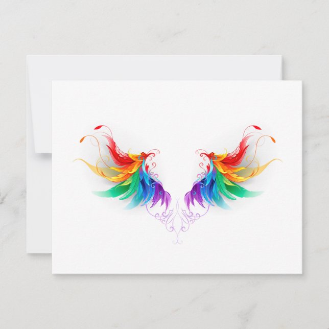 Ailes fluffy arc-en-ciel (Devant)