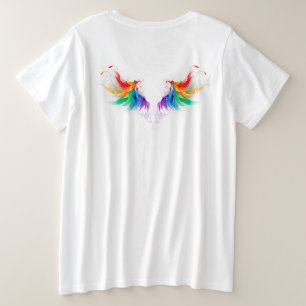 Ailes fluffy arc-en-ciel