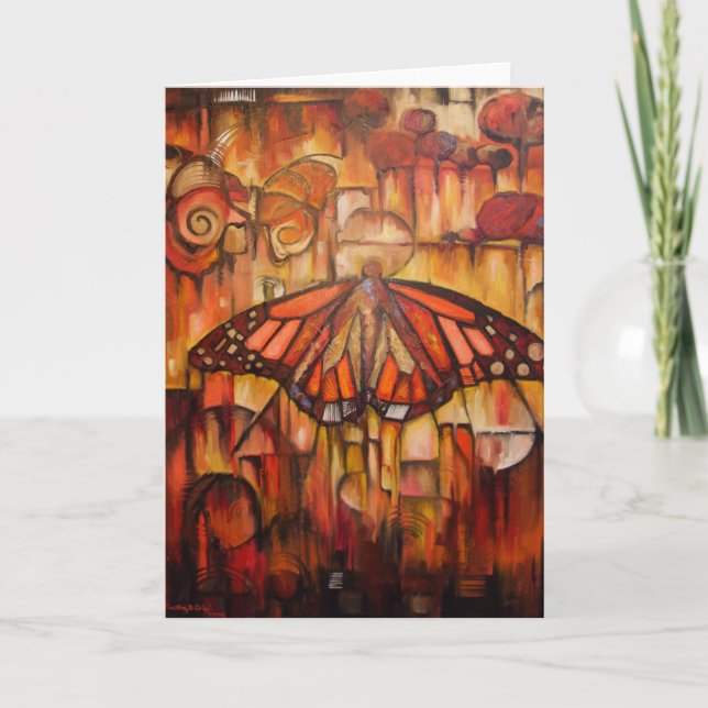 Ailes naissantes d'automne - carte de voeux (Devant)