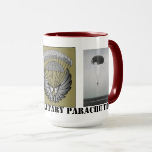 Ailes parachutistes militaires civiles 15oz Mug