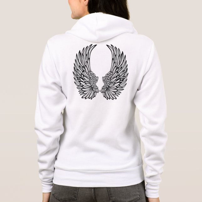 Ailes personnalisées de sweat - shirt à (Dos)