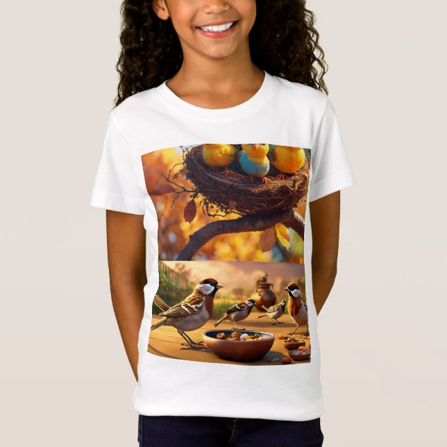 "Ailes Whimsical : Dessins de T-Shirt d'Oiseau de  (Devant)