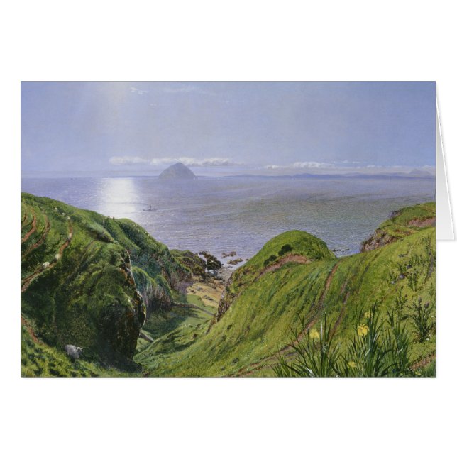 Ailsa Craig et l'île d'Arran, Écosse (Devant horizontal)