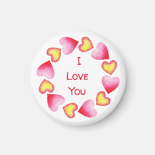 Aimant С te romantique Je t'aime Saint Valentin