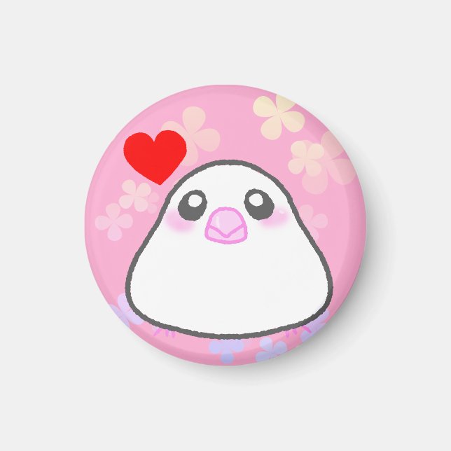 AIMANT 文鳥ぴょんちゃんLOVEマグネット (Devant)