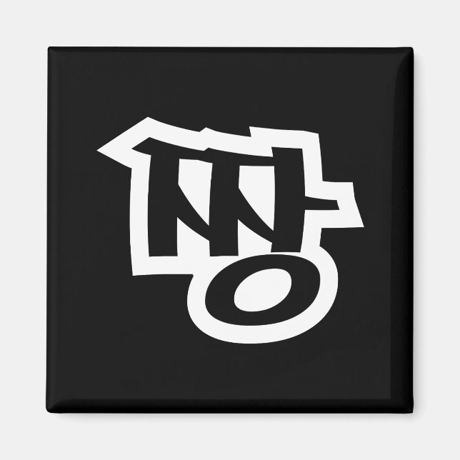 Aimant 짱 JJANG - Le MEILLEUR ~ Langue Hangul Slang Coréen (Devant)