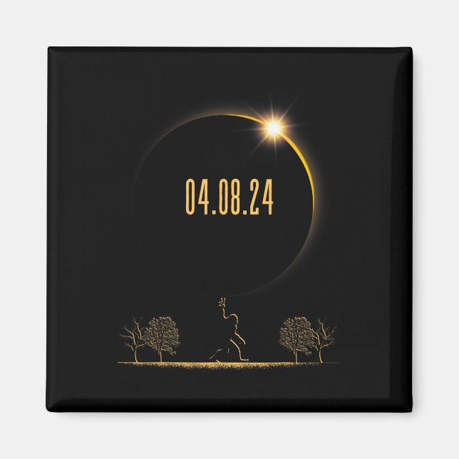 Aimant 04.08.24 Éclipse solaire totale 2024 (Devant)