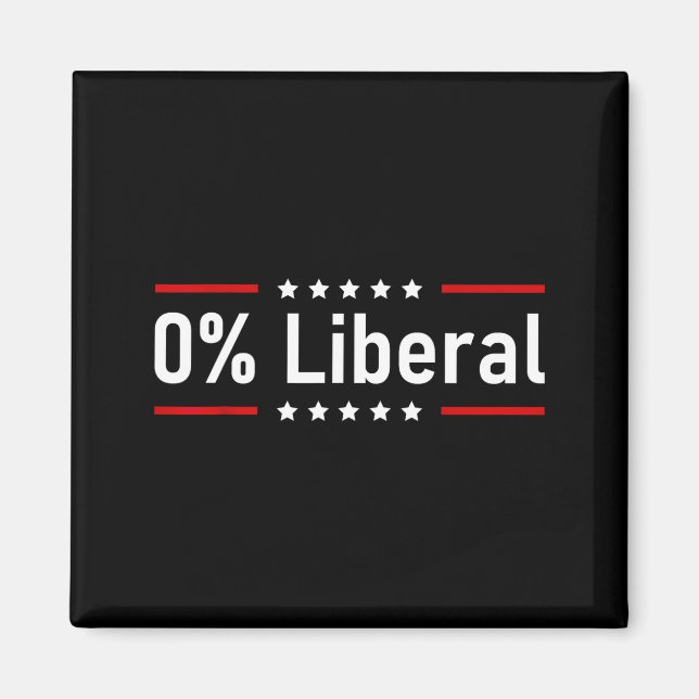 Aimant 0% libéral - Déclaration zéro pour cent (Devant)