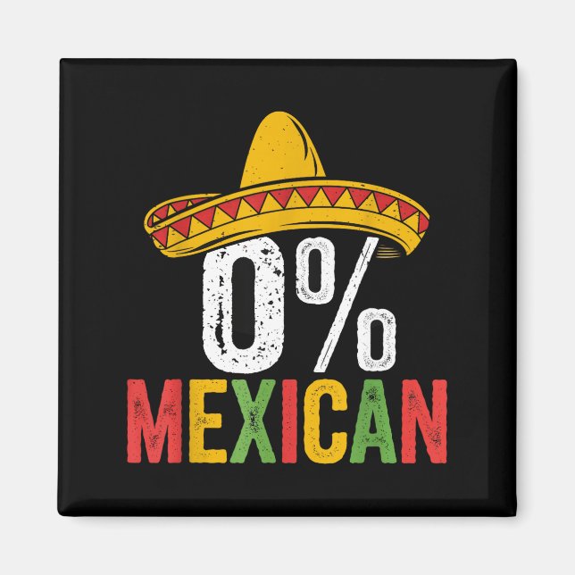 Aimant 0% mexicain cinco de mayo drôle sombrero fiesta 5  (Devant)