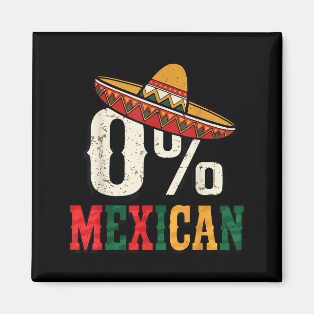 Aimant 0% pour cent mexicain cinco mayo fête sombrero (Devant)