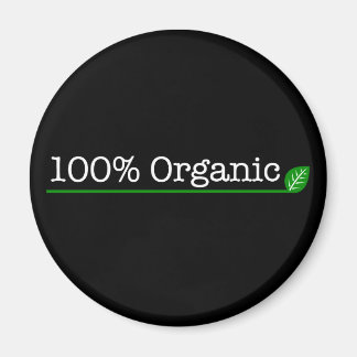 Aimant 100% Bio - texte blanc