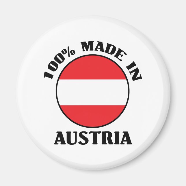 Aimant 100% Fabriqué En Autriche (Devant)
