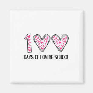 Aimant 100 jours d'amour de l'école 100e jour d'école ens