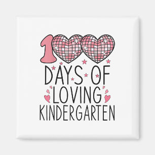 Aimant 100 Jours D'Amour Maternelle Coeur 100E Jour De