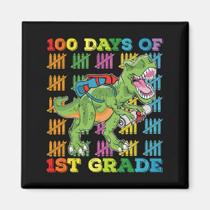 Aimant 100 Jours De 1Ere Année T Rex Dinosaur School