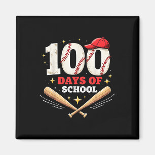 Aimant 100 Jours De Baseball Scolaire 100E Jour D'École