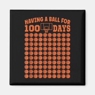 Aimant 100 Jours De Basketball Scolaire 100E Jour Pour Le