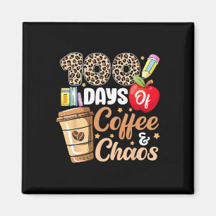 Aimant 100 Jours De Café Et Chaos Leopard 100E Jour Thé