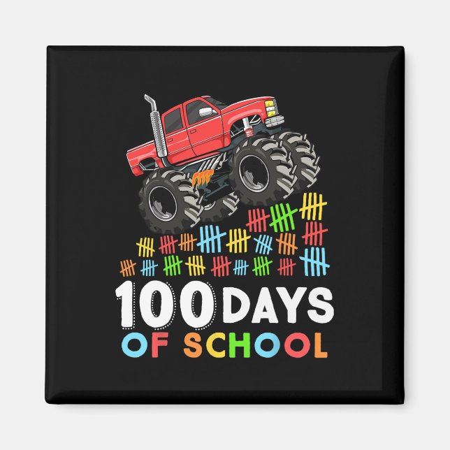 Aimant 100 Jours De Camion Monster 100E Jour De Scho (Devant)