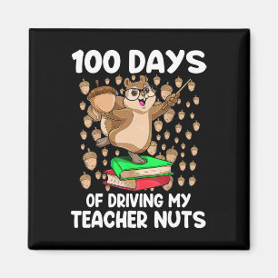 Aimant 100 Jours De Conduite Mon Enseignant Nuts 100E Jou