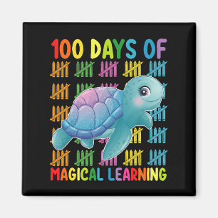 Aimant 100 Jours De Magical Learning Turtle School