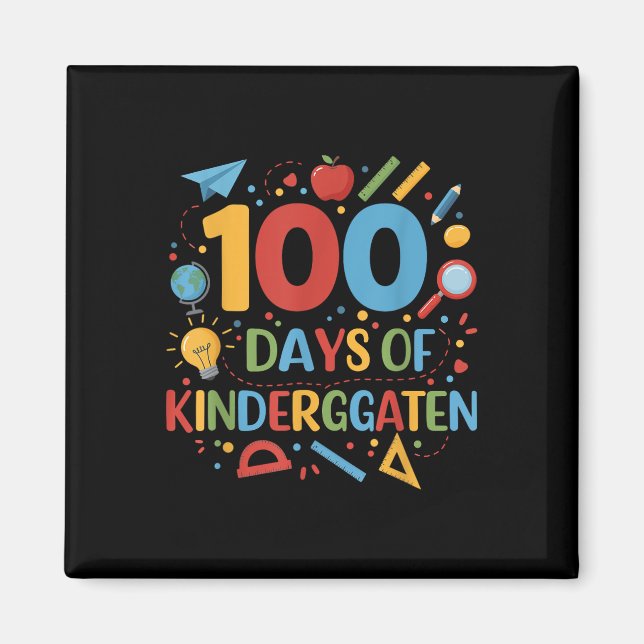 Aimant 100 Jours De Maternelle 100E Jours De (Devant)