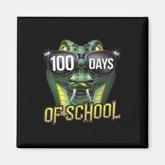 Aimant 100 Jours De Serpent D'École Garçons Étudiants Fil (Devant)