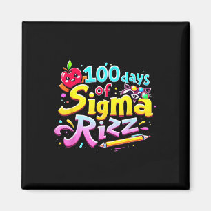 Aimant 100 Jours De Sigma Rizz 100E Jour D'Enfants Scolai