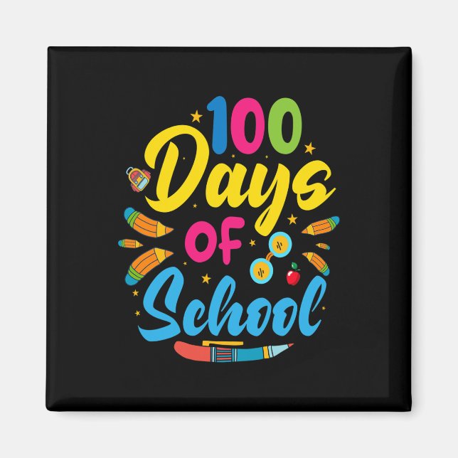 Aimant 100 Jours D'École 100E Jour D'École (Devant)