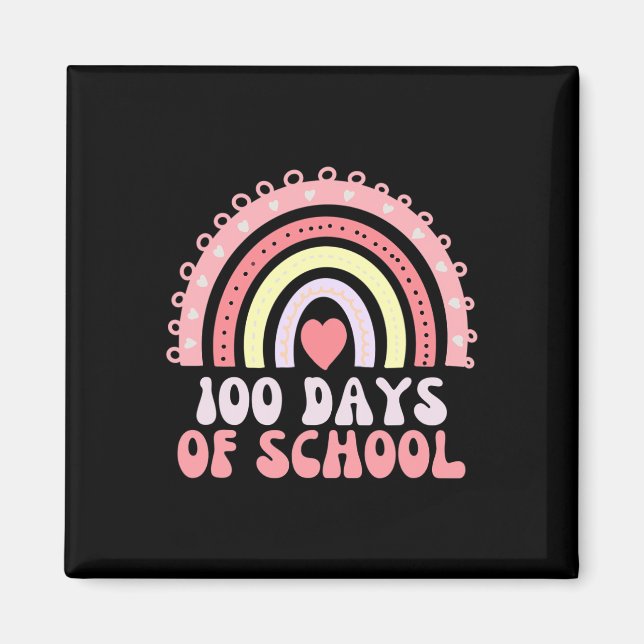 Aimant 100 Jours D'École Arc-En-Ciel 100E Jour D'École 10 (Devant)
