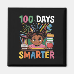 Aimant 100 Jours D'École Chemise Afro Fille Enfants 100èm