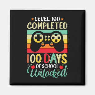 Aimant 100 Jours D'École Complet Gamer Niveau Garçon Déve