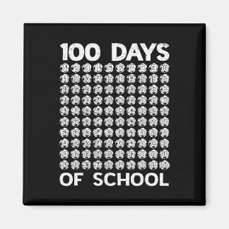 Aimant 100 jours d'école de football 100e jour d'école ga