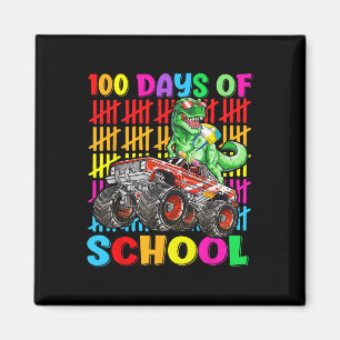 Aimant 100 Jours D'École Dinosaure Monster Camion 100E Da