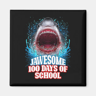 Aimant 100 Jours D'école Enfants Adultes Grand Requin Bla