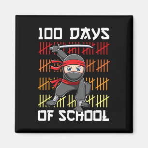 Aimant 100 Jours D'École Ninja Pour Enfants Garçons Marti