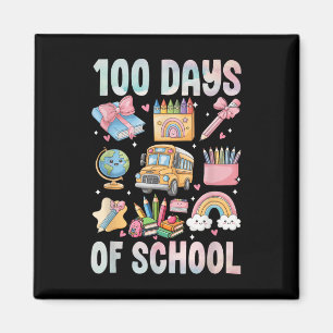 Aimant 100 Jours D'Enseignant Enfants 100E Jour De