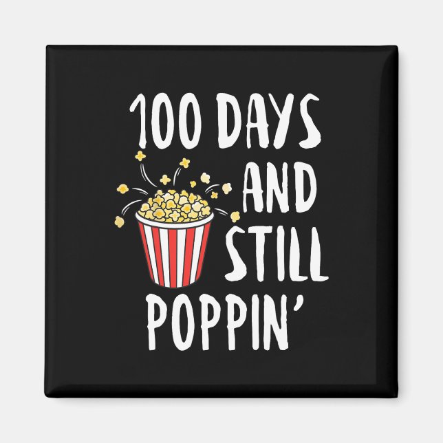 Aimant 100 Jours Et Encore Poppin Popcorn Enfants 100e Jo (Devant)