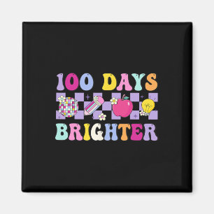 Aimant 100 Jours Plus Brighter Rétro Disco 100e Jour De L