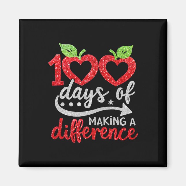 Aimant 100 jours pour faire une différence Apple Heart En (Devant)